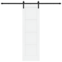 Puerta Deslizante con Juego de Herrajes Blanca 61x198,5 cm de Madera Sólida de Pino by , Doors for the home - Ref: Foro24-333...