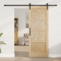 Puerta Corredera con Juego de Hardware 78x202 cm Madera Maciza de Pino von , Türen für zu Hause - Ref: Foro24-3333302, Preis:...