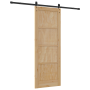 Puerta corredera con herrajes 78x211 cm de madera sólida de pino, Puerta interior 'ORKDAL'78x211x4 cm de madera sólida de pin...