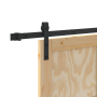 Puerta corredera con herrajes 78x211 cm de madera sólida de pino, Puerta interior 'ORKDAL'78x211x4 cm de madera sólida de pin...