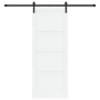 Puerta corrediza con herrajes blanca 83x211 cm de pino macizo, Puerta interior 'ORKDAL'blanca 83x211x4 cm de pino macizo by ,...