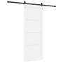 Puerta corrediza con herrajes blanca 83x211 cm de pino macizo, Puerta interior 'ORKDAL'blanca 83x211x4 cm de pino macizo by ,...