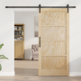 Puerta Deslizante con Juego de Herrajes 93x202 cm Madera Sólida de Pino, Puerta Interior by , Doors for the home - Ref: Foro2...