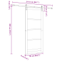 Puerta Corrediza con Juego de Herrajes Blanca 93x211 cm de Madera Sólida de Pino von , Türen für zu Hause - Ref: Foro24-33333...