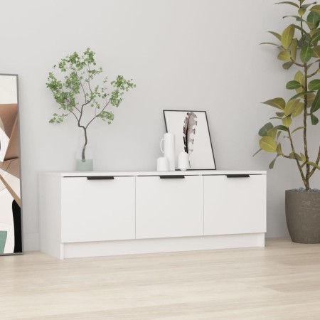 Weißer TV-Schrank aus Sperrholz, 102 x 35 x 36,5 cm von vidaXL, TV-Möbel - Ref: Foro24-811358, Preis: 83,09 €, Rabatt: %