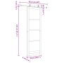 Puerta Deslizante con Juego de Herrajes 'ORKDAL'Blanca Madera Maciza de Pino by , Doors for the home - Ref: Foro24-3333447, P...
