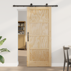 Puerta Deslizante con Herrajes 'ORKDAL'Madera Maciza de Pino de , Puertas para el hogar - Ref: Foro24-3333448, Precio: 177,97...