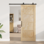 Puerta Corredera con Set de Hardware 'ORKDAL'Madera Maciza de Pino, Puerta Interior 'ORKDAL'86x211x4 cm Madera Maciza de Pino...
