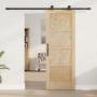 Puerta Deslizante con Accesorios ORKDAL de Madera Sólida, Puerta Interior 'ORKDAL'73.5x198.5x4 cm de Madera Sólida by , Doors...