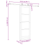 Puerta Deslizante con Juego de Herrajes 'ORKDAL'Blanca de Madera Maciza de Pino von , Türen für zu Hause - Ref: Foro24-333346...