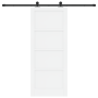 Puerta Deslizante ORKDAL Blanca de Madera Sólida de Pino con Herrajes by , Doors for the home - Ref: Foro24-3333477, Price: 2...