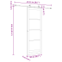 Puerta Deslizante con Set de Herrajes 'ORKDAL'Blanca de Madera Maciza de Pino von , Türen für zu Hause - Ref: Foro24-3333481,...