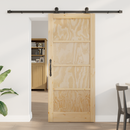 Puerta Corredera con Hardware "ORKDAL" de Madera Maciza de Pino by , Doors for the home - Ref: Foro24-3333482, Price: 183,39 ...