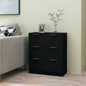 Black plywood sideboard 60x30x70 cm by vidaXL, Sideboards - Ref: Foro24-811071, Price: 74,54 €, Discount: %