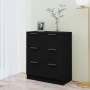 Schwarzes Sperrholz-Sideboard 60x30x70 cm von vidaXL, Sideboards - Ref: Foro24-811071, Preis: 77,85 €, Rabatt: %