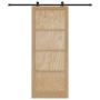 Puerta Corredera con Juego de Hardware 'ORKDAL'Madera Maciza de Pino by , Doors for the home - Ref: Foro24-3333490, Price: 20...