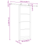 Puerta Corredera con Juego de Hardware 'ORKDAL'Madera Maciza de Pino by , Doors for the home - Ref: Foro24-3333490, Price: 20...