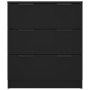 Schwarzes Sperrholz-Sideboard 60x30x70 cm von vidaXL, Sideboards - Ref: Foro24-811071, Preis: 77,85 €, Rabatt: %
