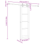 Puerta Deslizante con Herrajes by , Doors for the home - Ref: Foro24-3333632, Price: 182,89 €, Discount: %