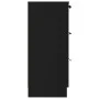Schwarzes Sperrholz-Sideboard 60x30x70 cm von vidaXL, Sideboards - Ref: Foro24-811071, Preis: 74,54 €, Rabatt: %