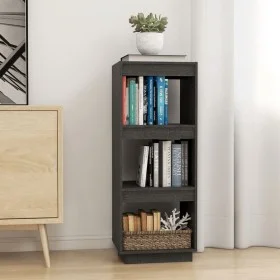 Gray pine wood shelf/space divider 40x35x103 cm by vidaXL, Bookcases and shelves - Ref: Foro24-810846, Price: 42,37 €, Discou...