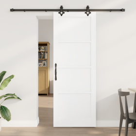 Puerta Deslizante con Juego de Herrajes 'ORKDAL'Madera Sólida Blanca de Pino von , Türen für zu Hause - Ref: Foro24-3333641, ...