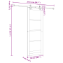 Puerta Deslizante con Juego de Herrajes 'ORKDAL'Madera Sólida Blanca de Pino by , Doors for the home - Ref: Foro24-3333641, P...