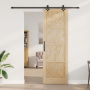 Puerta Deslizante con Hardware 'ORKDAL'de Madera Sólida de Pino, Puerta Interior 'ORKDAL'78x232x4 cm de Madera Sólida de Pino...