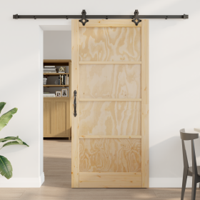 Puerta Corredera con Juego de Herrajes 'ORKDAL'de Madera Maciza de Pino, Puerta Interior von , Türen für zu Hause - Ref: Foro...