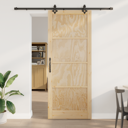 Puerta Deslizante con Juego de Herrajes 'ORKDAL'Madera Sólida de Pino von , Türen für zu Hause - Ref: Foro24-3333658, Preis: ...