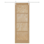 Puerta Deslizante con Juego de Accesorios 83x232 cm Madera Maciza de Pino | Foro24.es | Tu tienda online para hogar, jardín y más Foro24.es