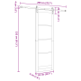 Puerta Deslizante con Juego de Accesorios 83x232 cm Madera Maciza de Pino | Foro24.es | Tu tienda online para hogar, jardín y más Foro24.es