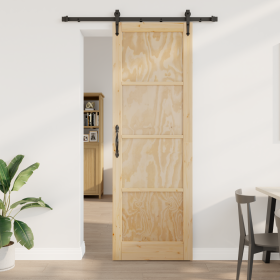 Puerta Deslizante con Juego de Herrajes