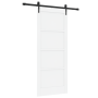 Puerta Corrediza con herrajes 'ORKDAL'Madera Sólida Blanca de Pino | Foro24.es | Tu tienda online para hogar, jardín y más Foro24.es