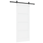 Puerta Corrediza con herrajes 'ORKDAL'Madera Sólida Blanca de Pino | Foro24.es | Tu tienda online para hogar, jardín y más Foro24.es
