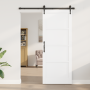 Puerta Deslizante con Juego de Accesorios 'ORKDAL'Madera Sólida Blanca de Pino | Foro24.es | Tu tienda online para hogar, jardín y más Foro24.es