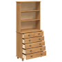 Hutch “ASKIM” Marrón Miel 91x40x199.5 cm Madera Maciza Pino | Foro24.es | Tu tienda online para hogar, jardín y más Foro24.es