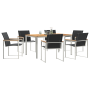 Conjunto de comedor de jardín de 7 piezas de madera sólida de acacia by , Garden tables - Ref: Foro24-3334816, Price: 717,76 ...