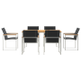 Conjunto de comedor de jardín de 7 piezas de madera sólida de acacia by , Garden tables - Ref: Foro24-3334816, Price: 717,76 ...