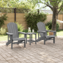 Conjunto de Jardín de 3 Piezas Gris Claro HDPE | Foro24.es | Tu tienda online para hogar, jardín y más Foro24.es