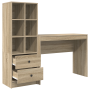 Escritorio con almacenamiento sonoma oak madera elaborada | Foro24.es | Tu tienda online para hogar, jardín y más Foro24.es