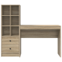 Escritorio con almacenamiento sonoma oak madera elaborada | Foro24.es | Tu tienda online para hogar, jardín y más Foro24.es