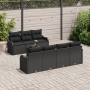 Juego de sofá de jardín de 8 piezas con cojines negros de poli ratán von , Outdoor-Sofas - Ref: Foro24-3345613, Preis: 537,86...