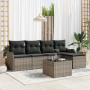 Juego de Sofá de Jardín de 5 Piezas con Cojines Ratán Poliéster Negro von , Outdoor-Sofas - Ref: Foro24-3345669, Preis: 352,8...