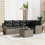 Conjunto de Sofá de Jardín de 5 Piezas con Cojines de Ratán Poliéster Negro by , Outdoor sofas - Ref: Foro24-3345709, Price: ...