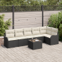 Juego de Sofá de Jardín de 6 Piezas con Cojines de Ratán Poliéster Marrón by , Outdoor sofas - Ref: Foro24-3345727, Price: 41...