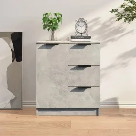 Concrete gray plywood sideboard 60x30x70 cm by vidaXL, Sideboards - Ref: Foro24-811083, Price: 65,52 €, Discount: %