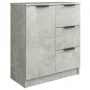 Concrete gray plywood sideboard 60x30x70 cm by vidaXL, Sideboards - Ref: Foro24-811083, Price: 66,48 €, Discount: %