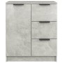 Aparador de madera contrachapada gris hormigón 60x30x70 cm de vidaXL, Aparadores - Ref: Foro24-811083, Precio: 70,82 €