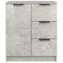 Concrete gray plywood sideboard 60x30x70 cm by vidaXL, Sideboards - Ref: Foro24-811083, Price: 66,48 €, Discount: %